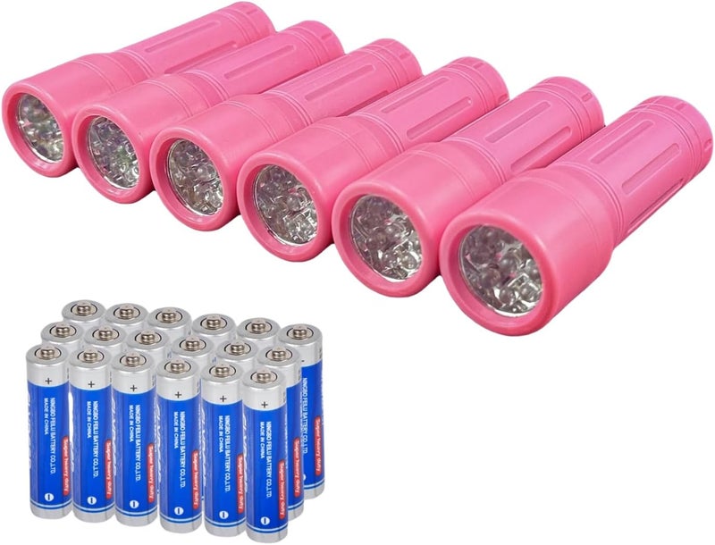 Hilngav 9-LED Mini Flashlight, Small Multicolor Flashlights with Lanyard, Batteries Included, for Hurricane Supplies, Christmas Gifts Stocking Stuffers - Image 1